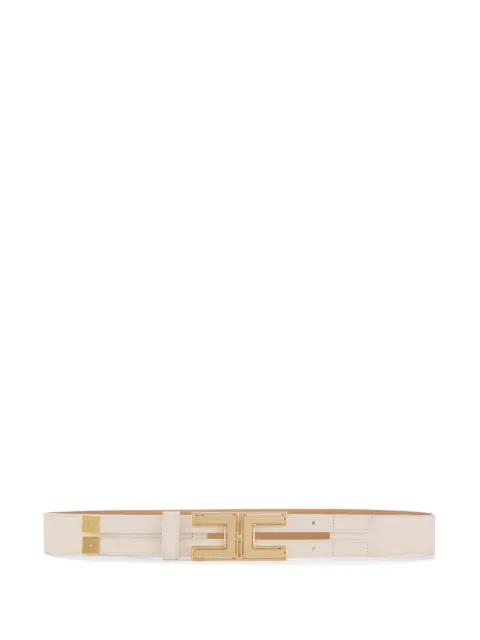 Elisabetta Franchi logo-buckle leather belt