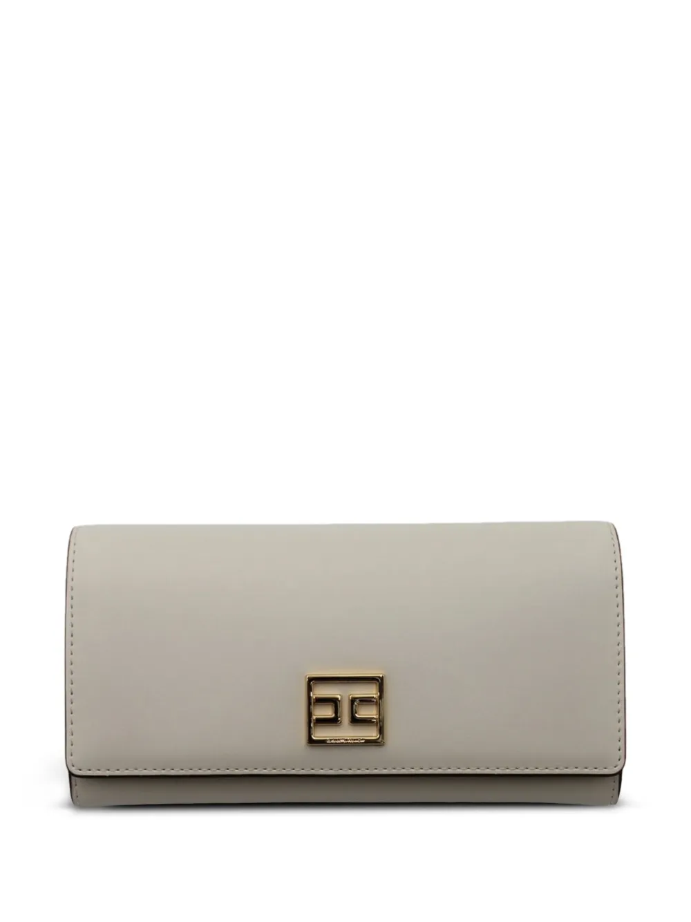 Elisabetta Franchi logo-plaque wallet - Toni neutri