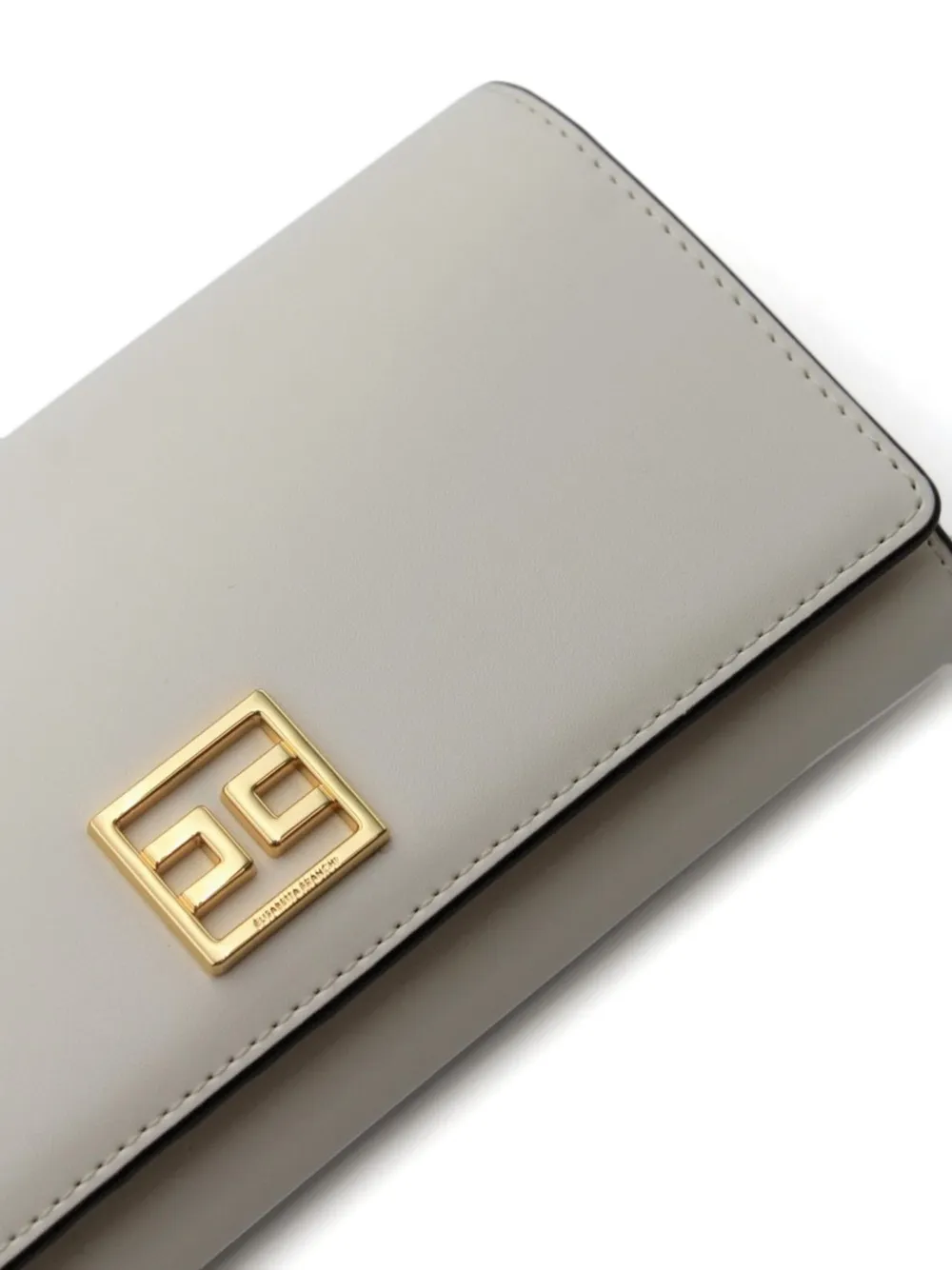 Elisabetta Franchi logo-plaque wallet Beige