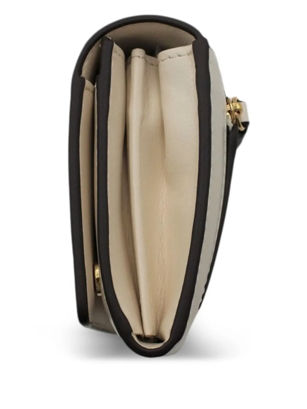 Elisabetta Franchi logo-plaque wallet Beige