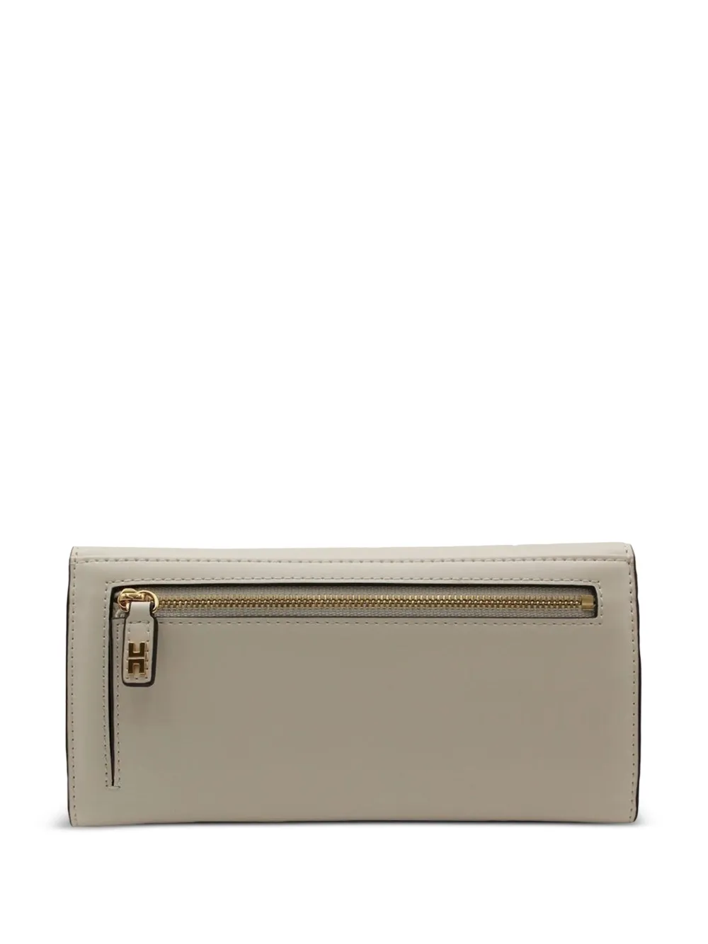 Elisabetta Franchi logo-plaque wallet Beige