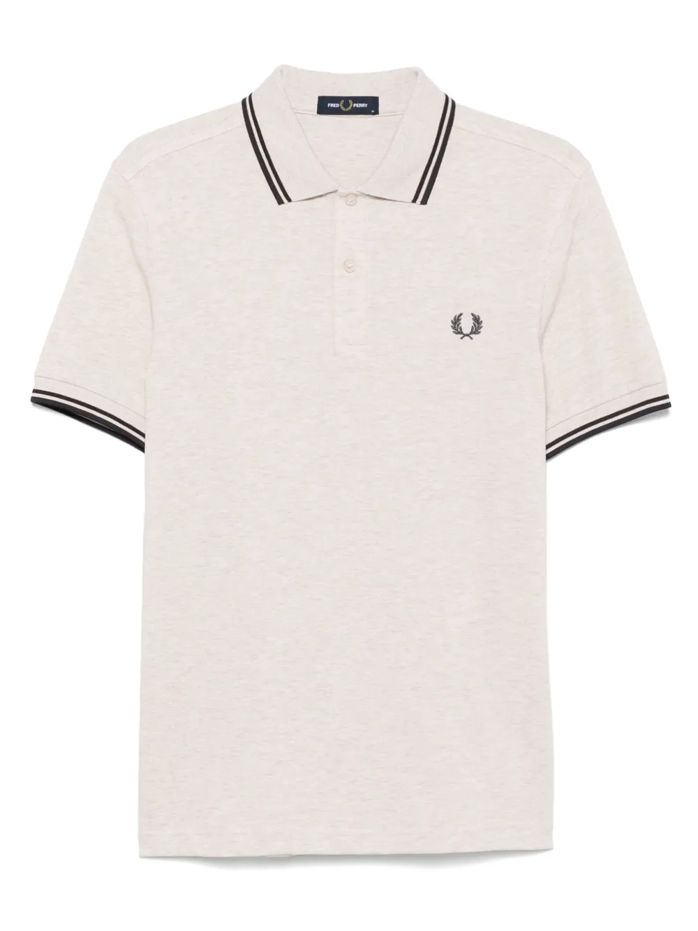 Fred Perry playera tipo polo con logo bordado | neutro | Image 1