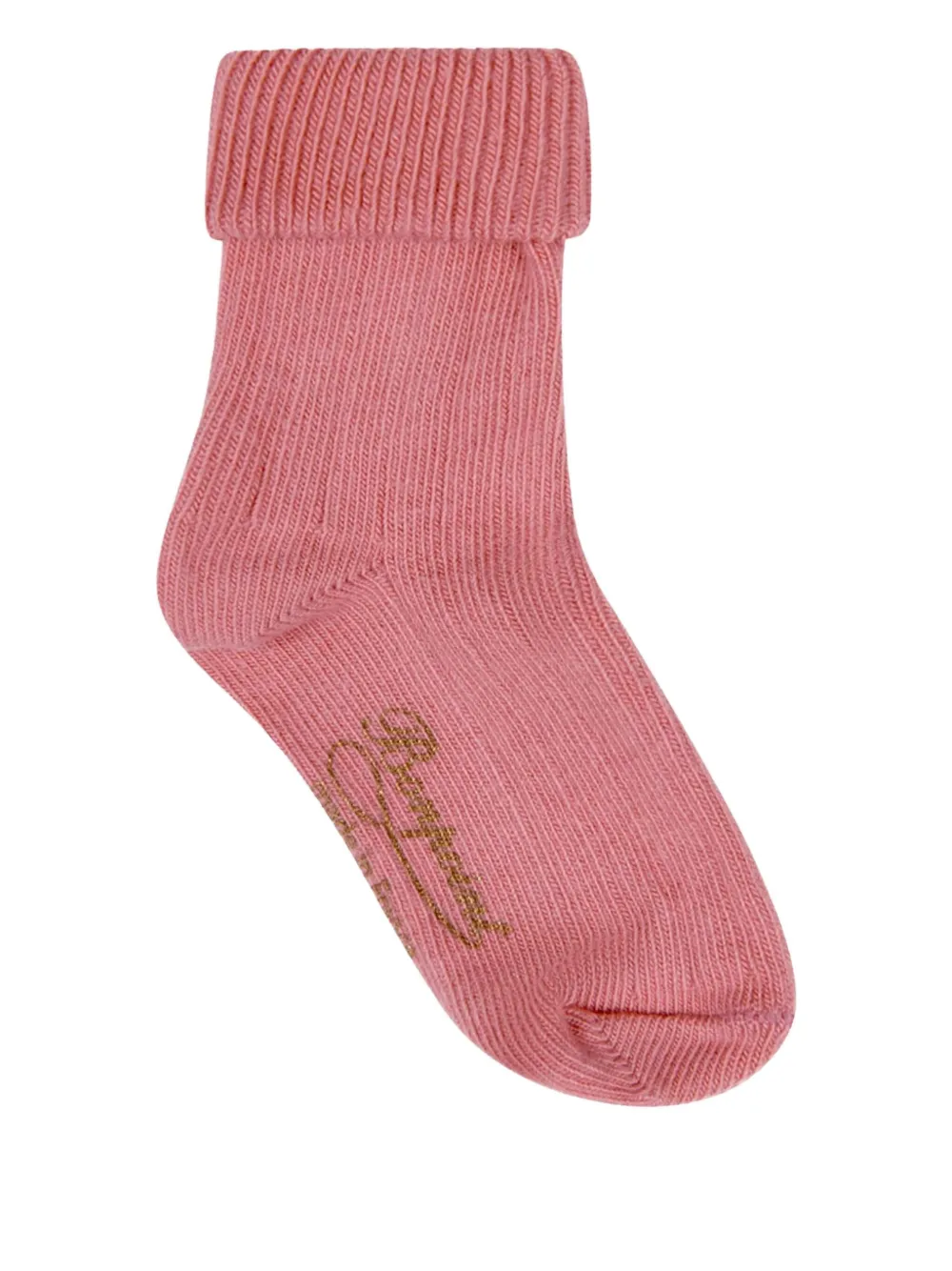 Bonpoint Sokken met geborduurd logo Roze