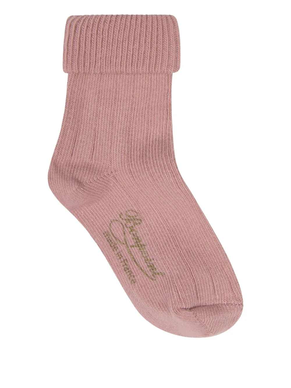 Bonpoint Sokken met geborduurd logo Roze