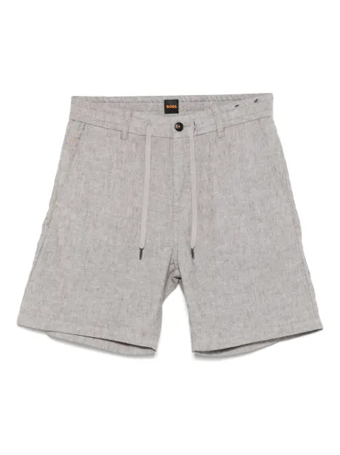 BOSS slub chino shorts