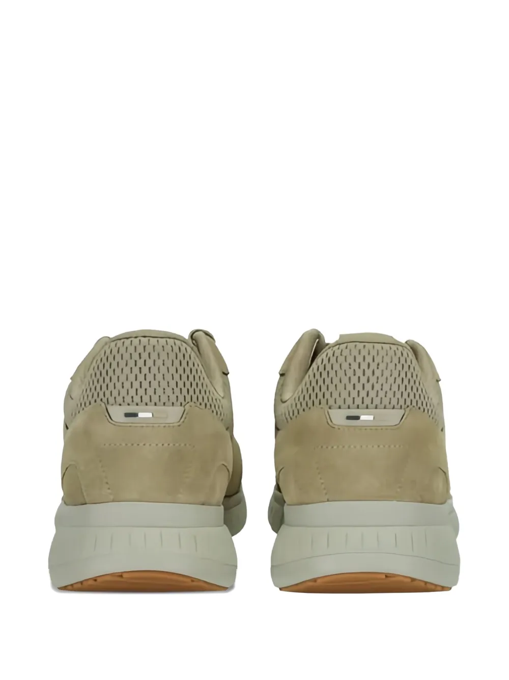 BOSS Gary perforated suede sneakers Neutrals