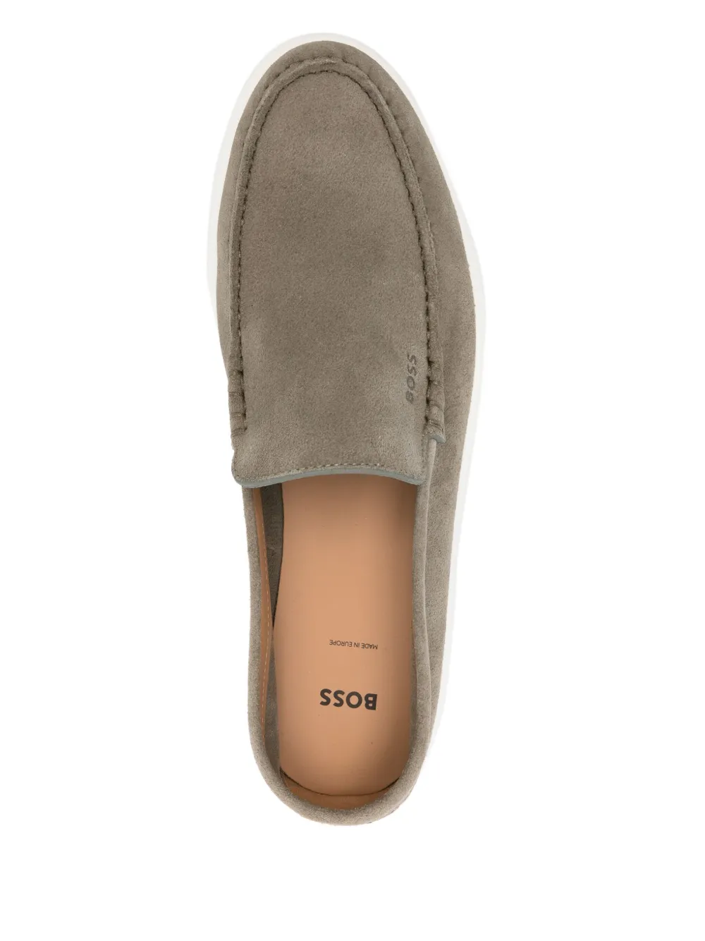 BOSS suede loafers Grey