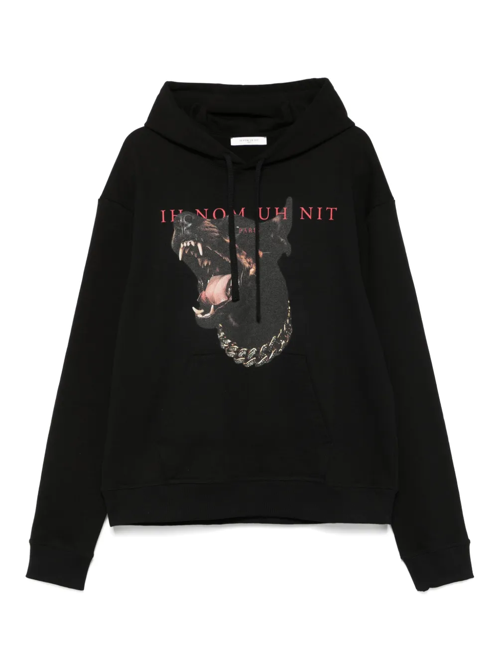 Ih Nom Uh Nit dog-print hoodie | Black | Image 1