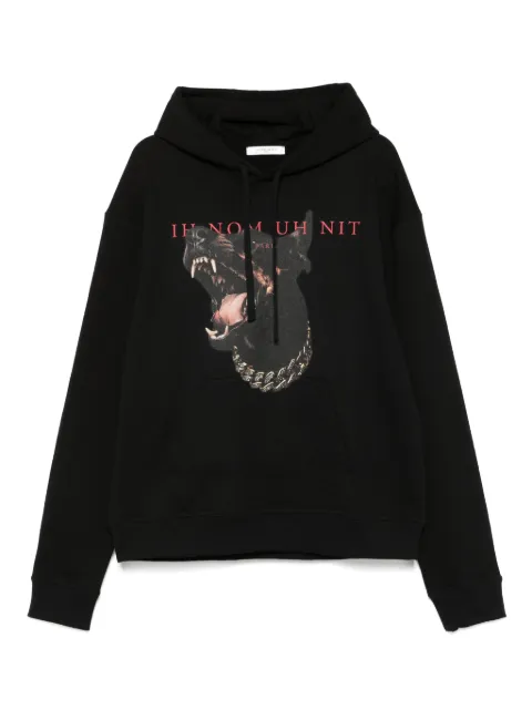 Ih Nom Uh Nit hoodie con perro estampado
