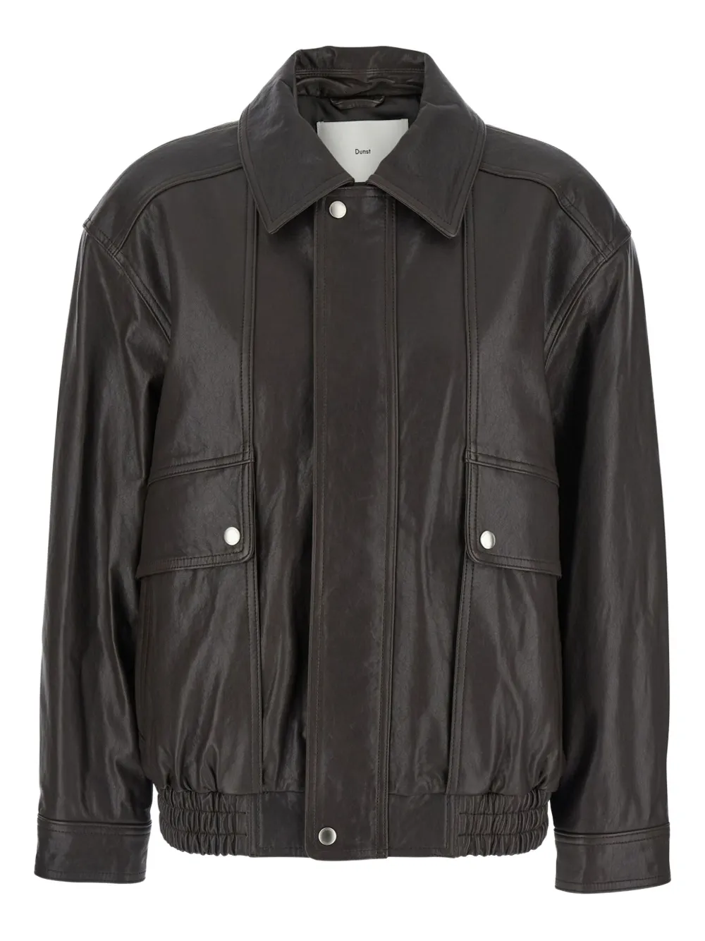 DUNST oversized leather jacket | Brown | Image 1