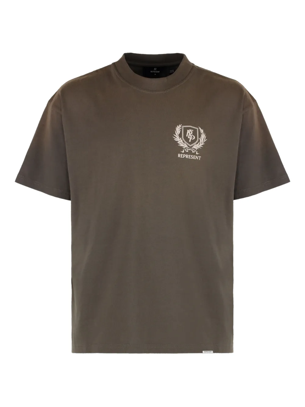 Represent Crest emblem-printed T-shirt | Brown | Image 1