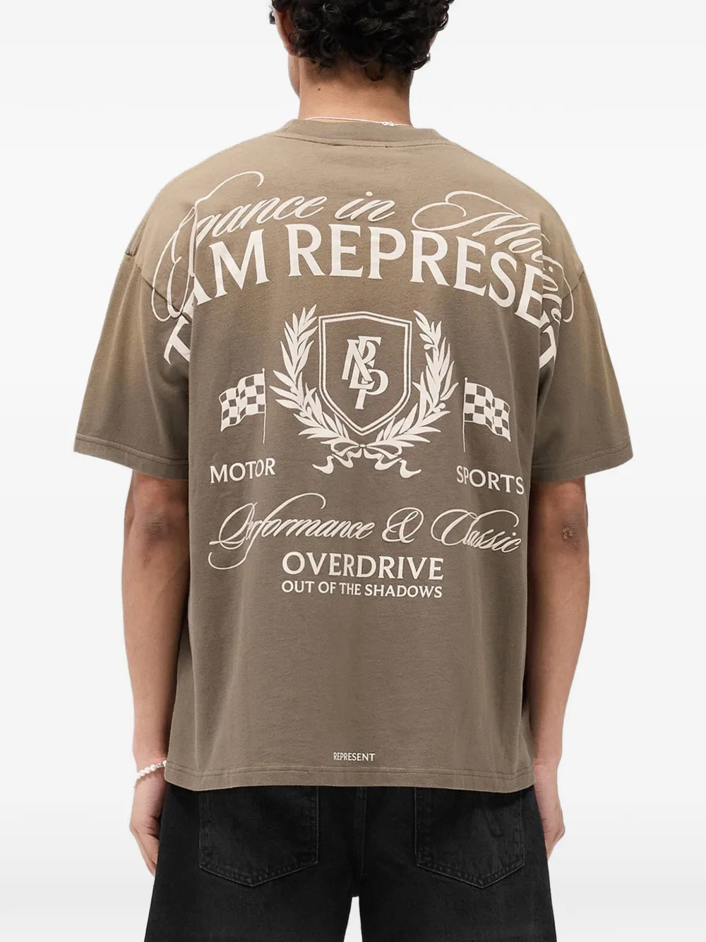 Represent Crest T-shirt met print Bruin