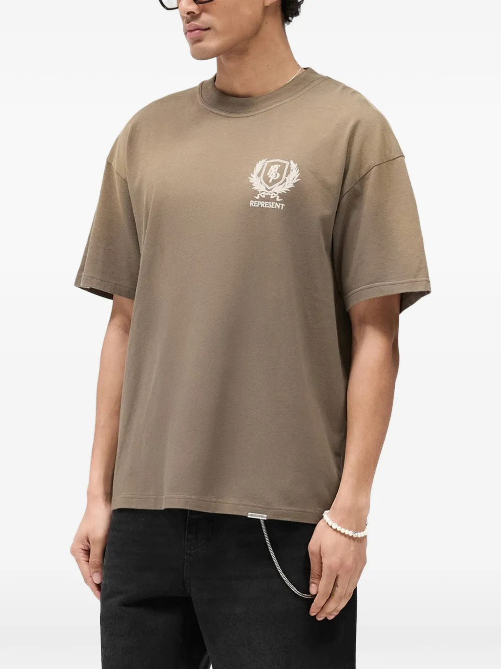 Represent Crest T-shirt met print Bruin