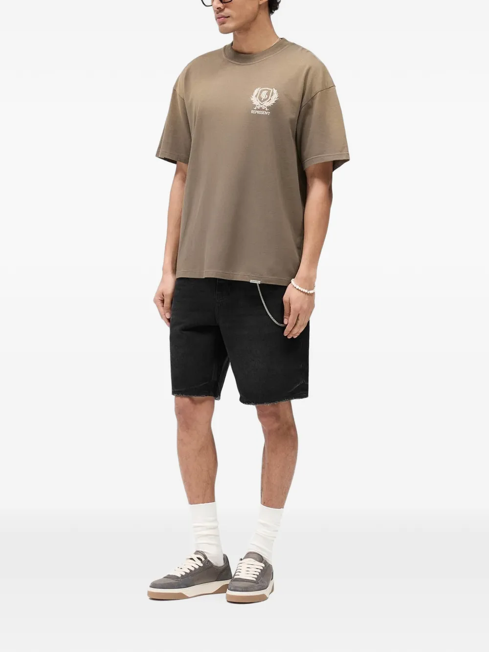Represent Crest T-shirt met print Bruin