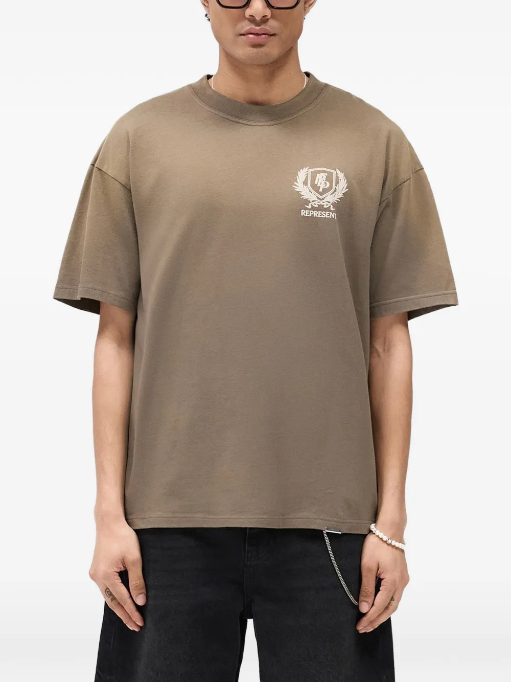 Represent Crest T-shirt met print Bruin