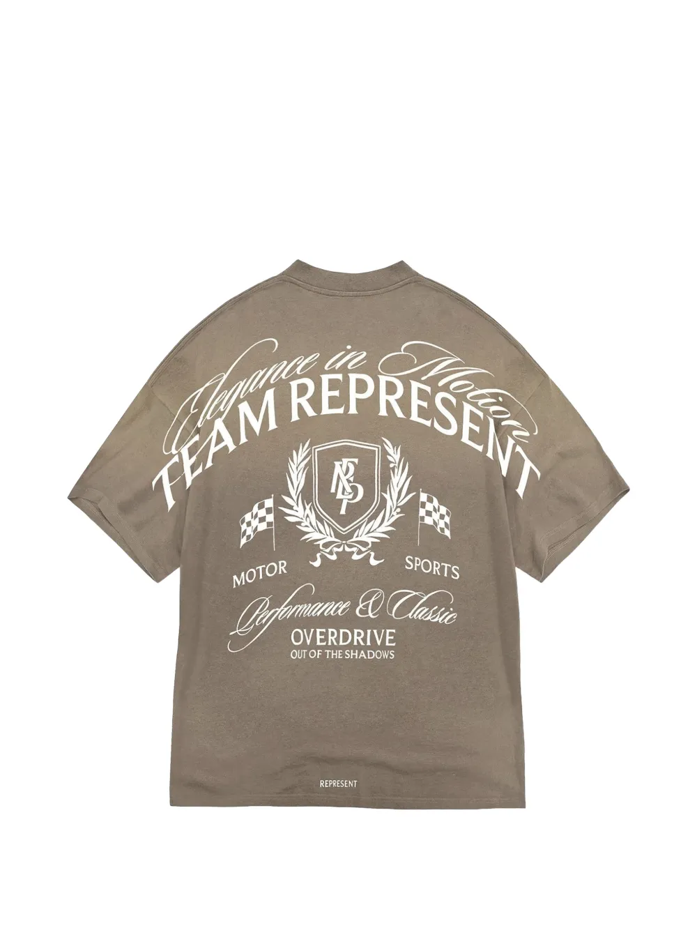 Represent Crest T-shirt met print Bruin