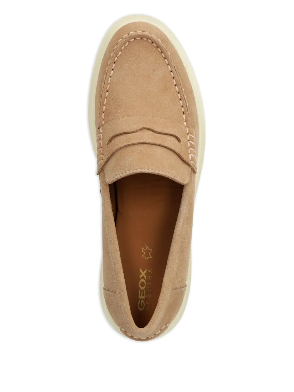 Geox Spherica Ec1 suede loafers Neutrals