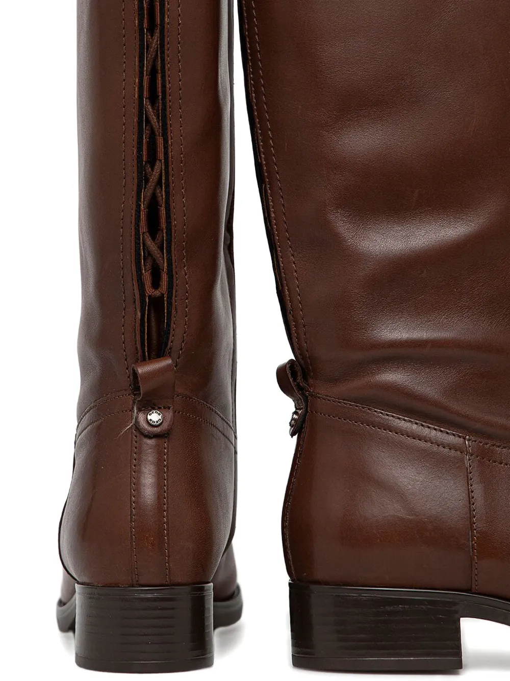 Geox Felicity knee-high leather boots Red
