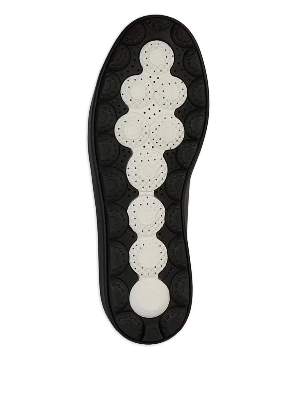 Geox Spherica leather lace-up sneakers Black