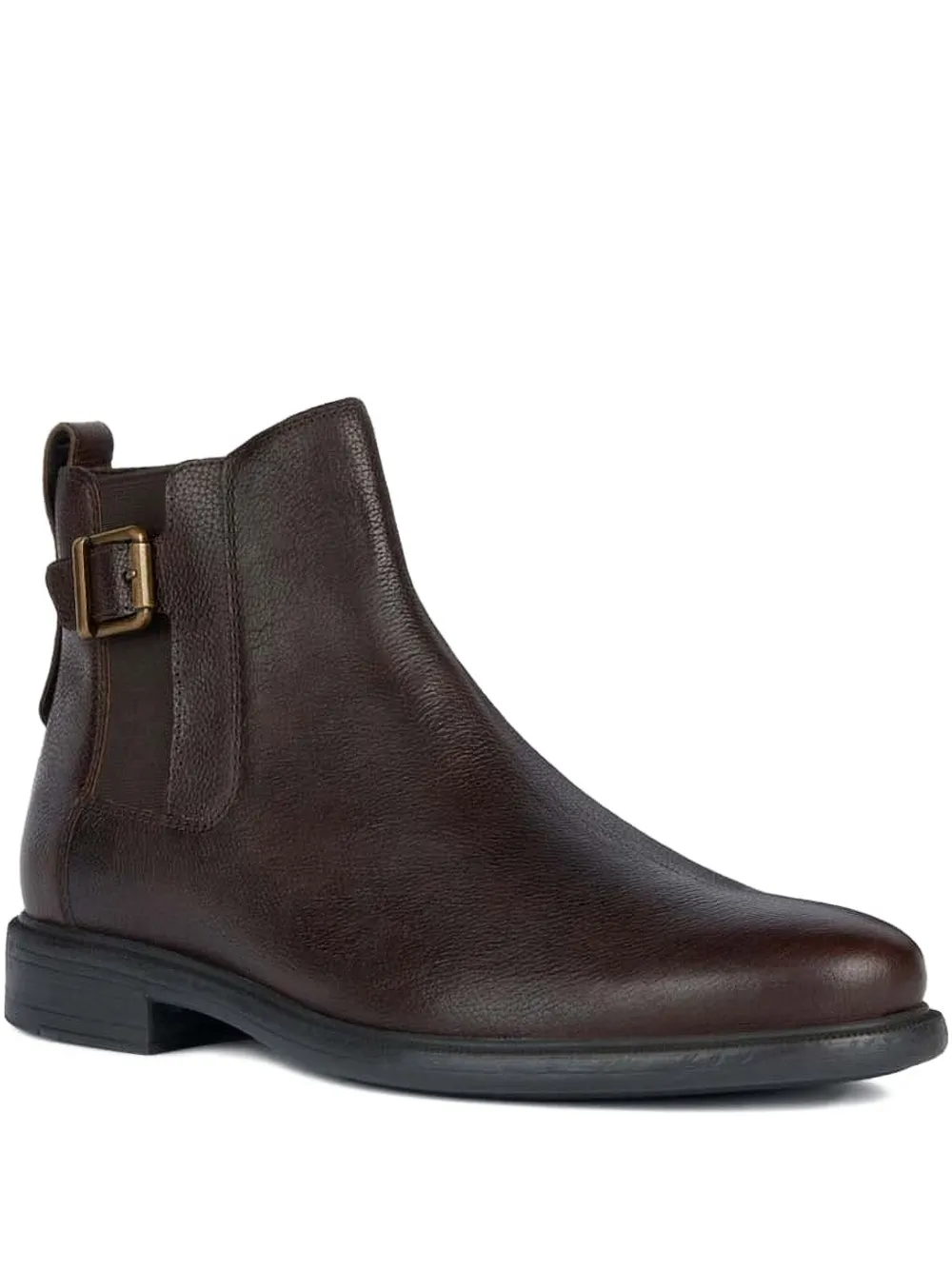 Geox buckle-fastening leather boots Brown