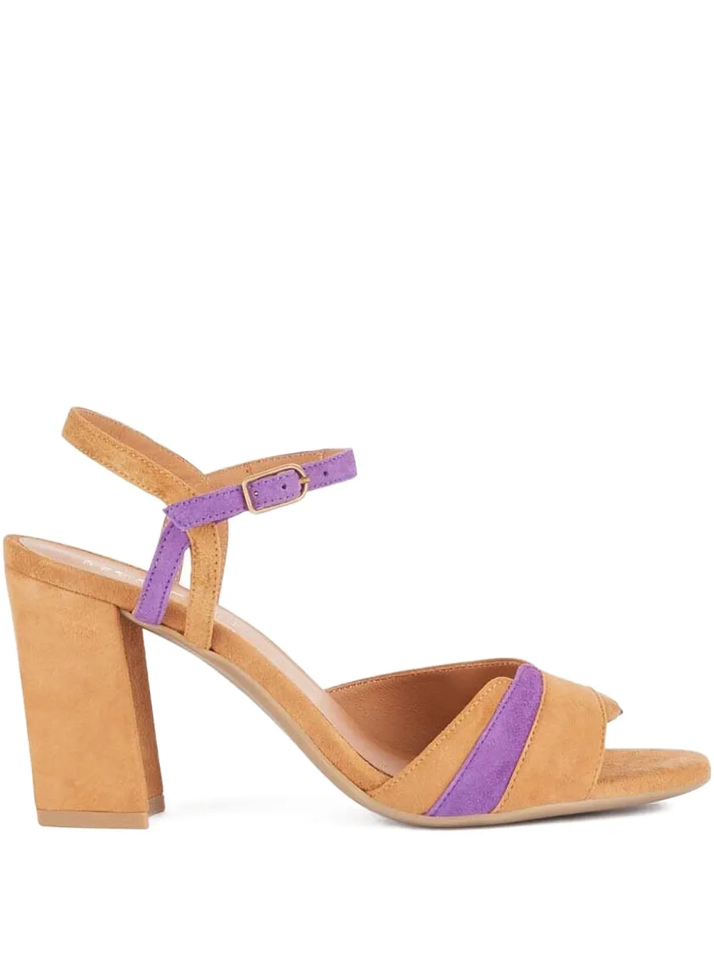 Geox 80mm block-heel open-toe sandals Brown