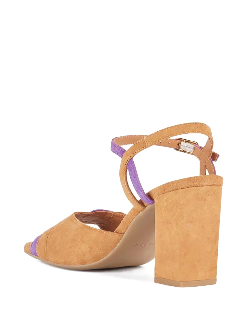 Geox 80mm block-heel open-toe sandals Brown