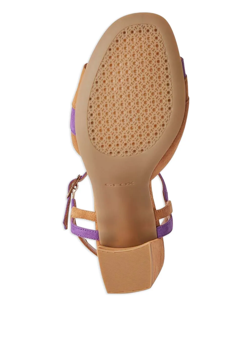 Geox 80mm block-heel open-toe sandals Brown