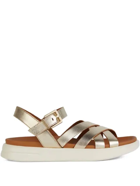 Geox sandalias con tiras metalizadas
