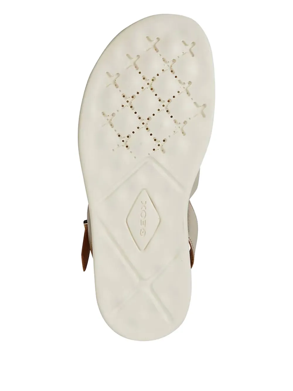 Geox Xand 2S leather sandals Gold