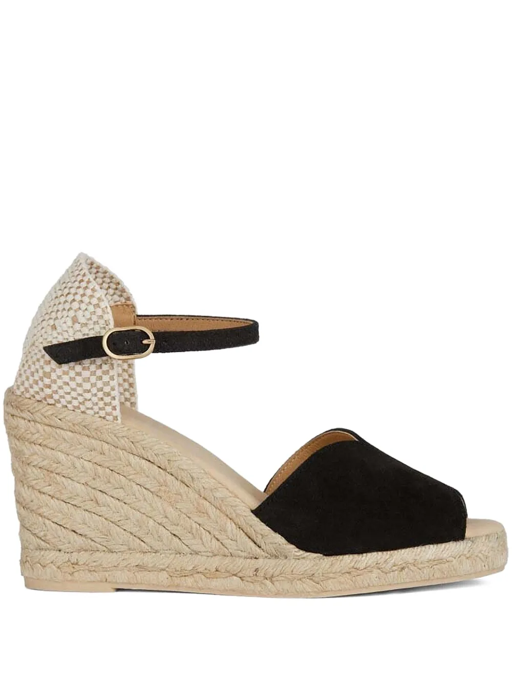 Geox open-toe espadrilles Black