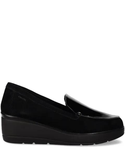 Geox 60mm patent-leather loafers