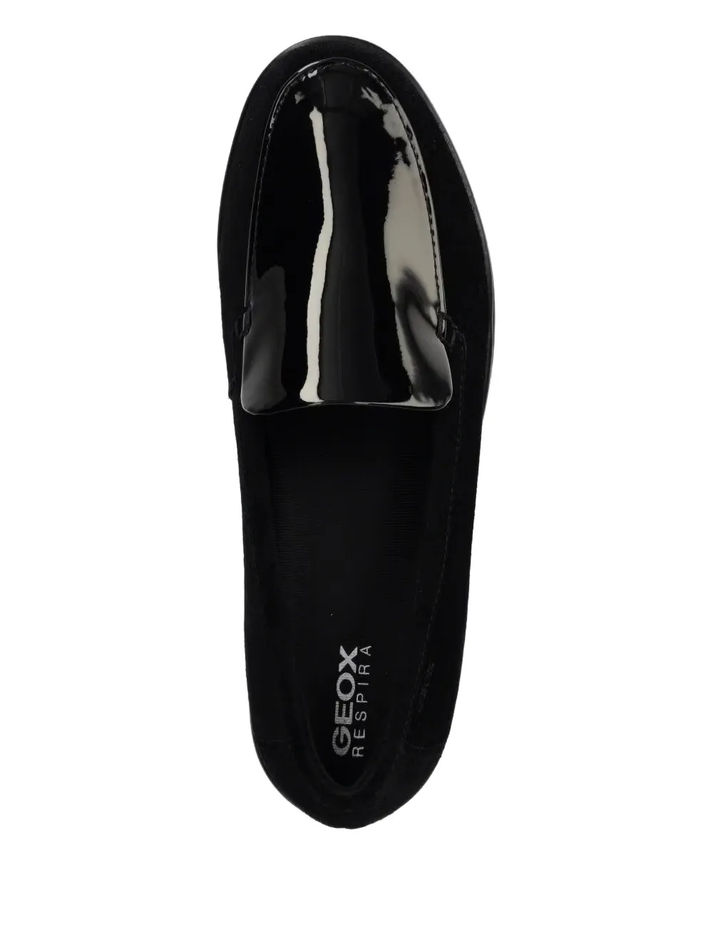 Geox 60mm patent-leather loafers Black