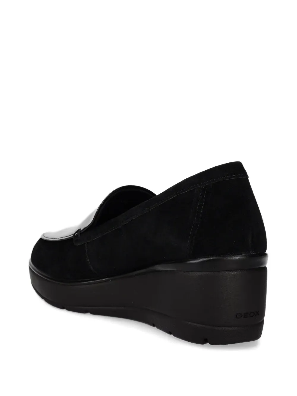 Geox 60mm patent-leather loafers Black
