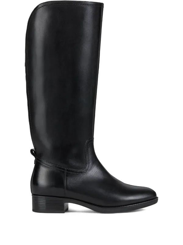 Geox Felicity knee-high Leather Boots Black FARFETCH VN