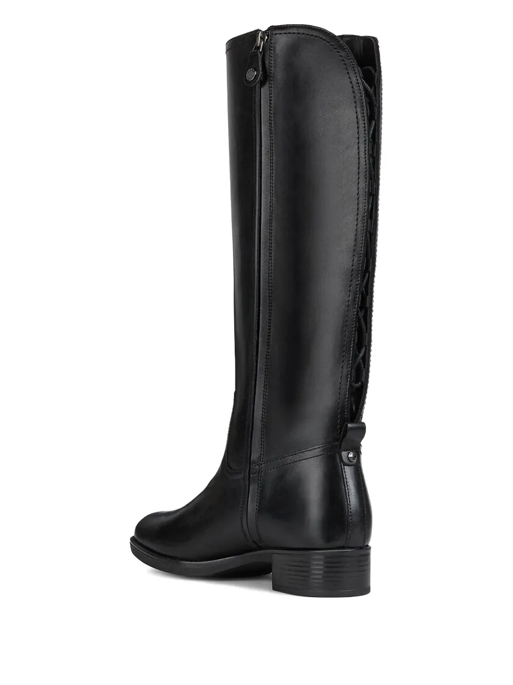 Geox Felicity knee-high leather boots Black