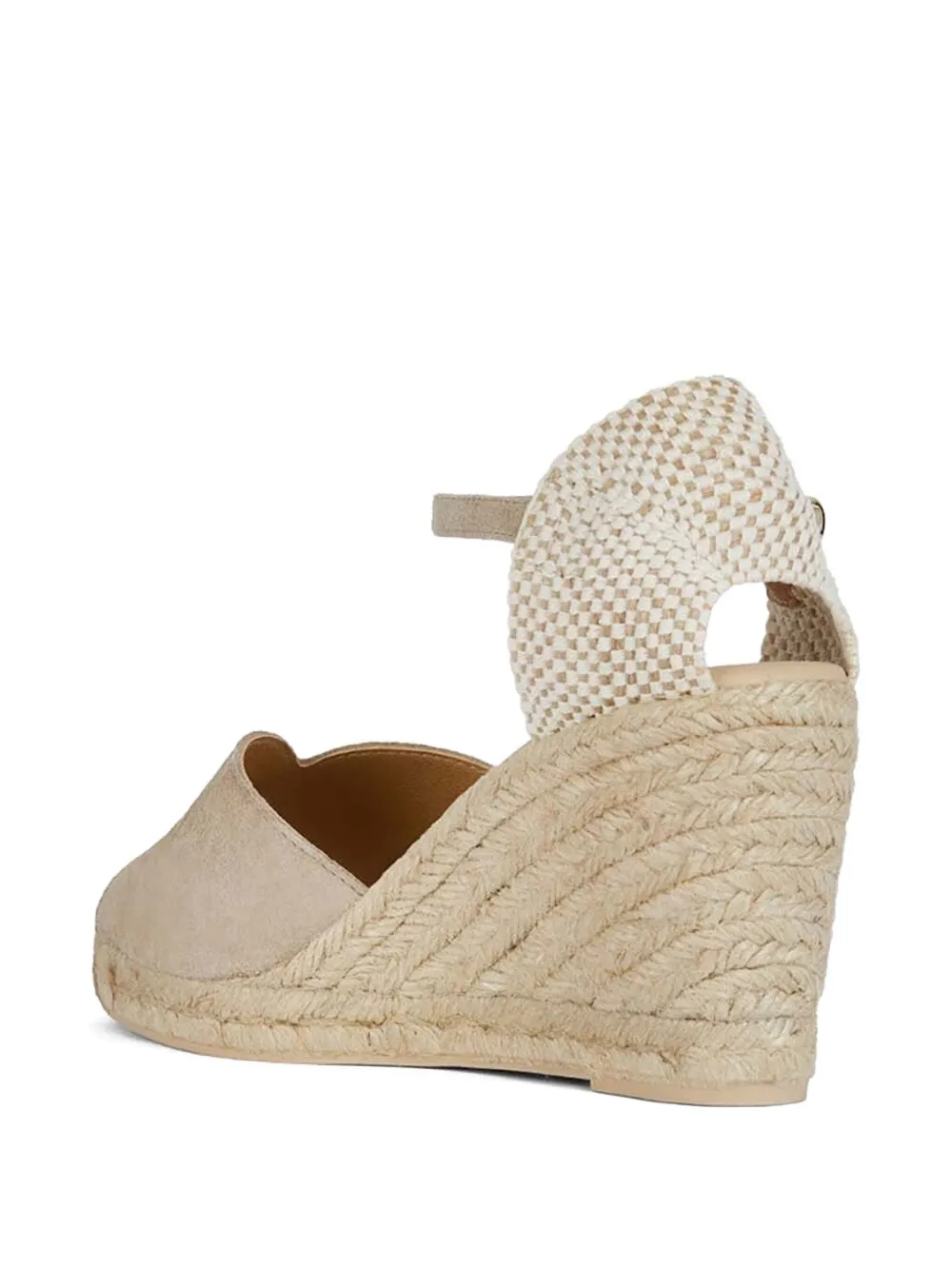 Geox Suede Wedge Espadrille Pumps In Neutral
