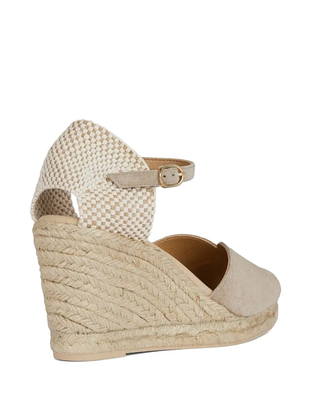 Geox Suede Wedge Espadrille Pumps In Neutral