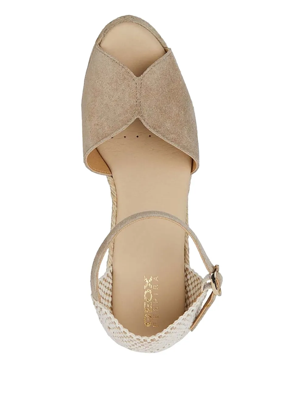 Geox Suede Wedge Espadrille Pumps In Neutral