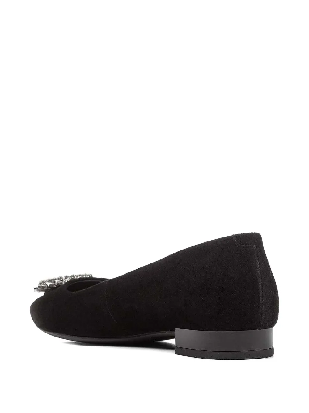 Geox crystal-embellished flat pumps Black