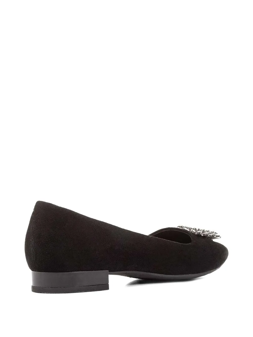 Geox crystal-embellished flat pumps Black