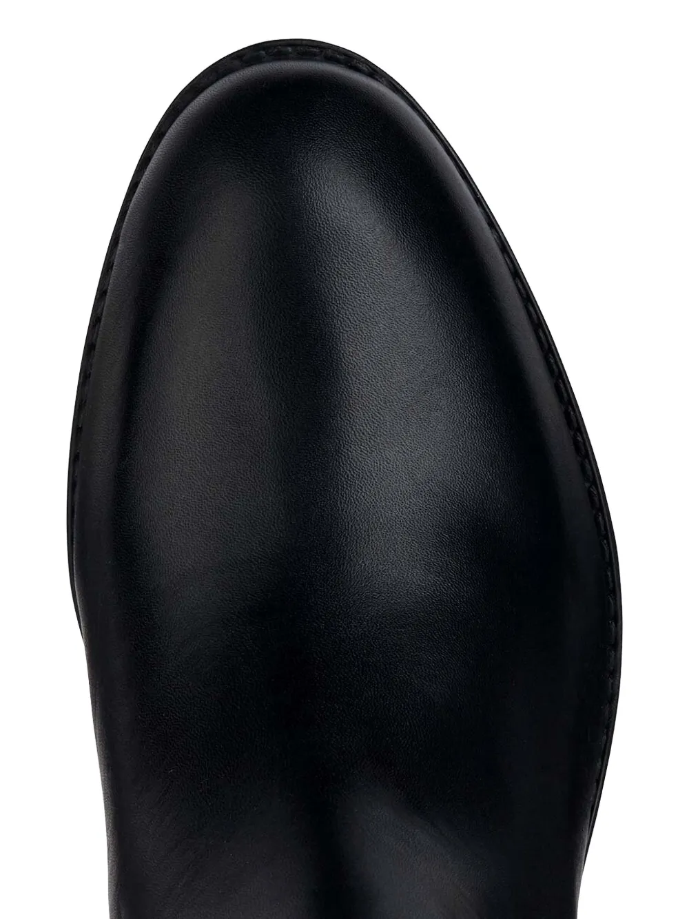 Geox buckle-fastening leather knee-high boots Black