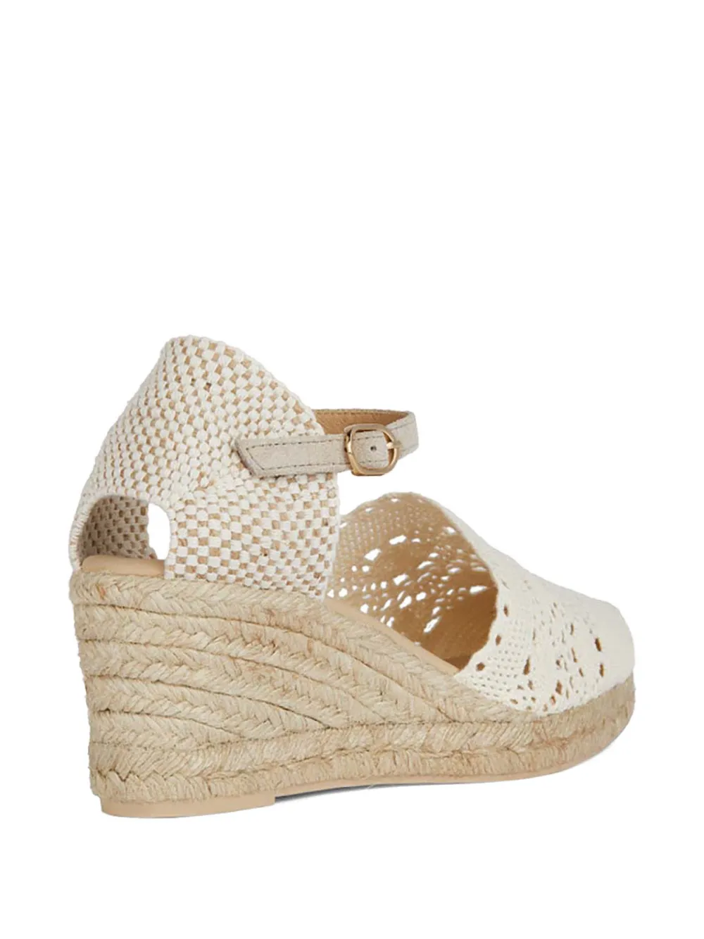 Geox Gelsa espadrilles met gehaakt bandje Beige