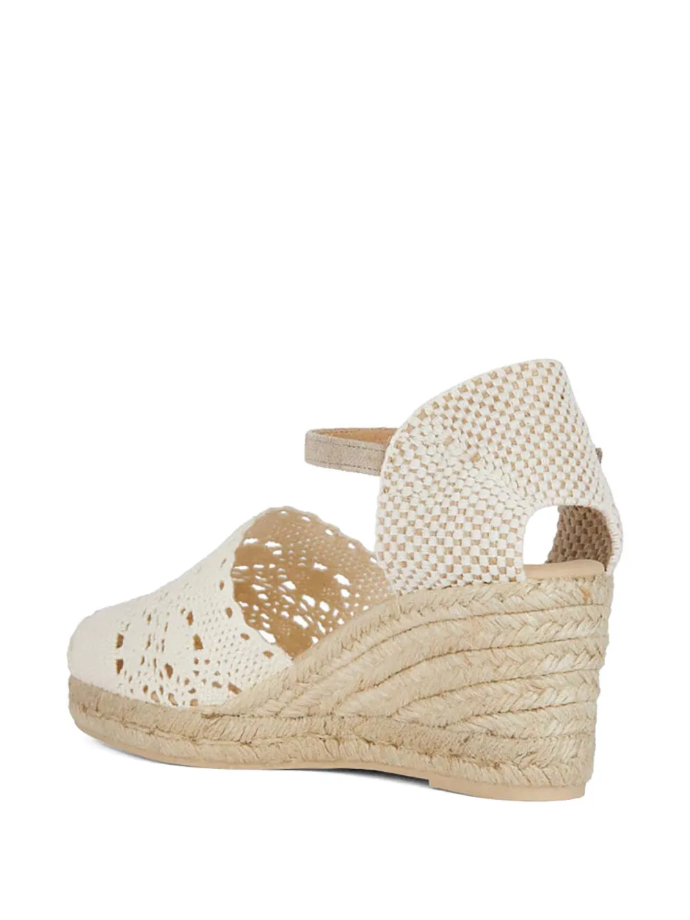 Geox Gelsa espadrilles met gehaakt bandje Beige