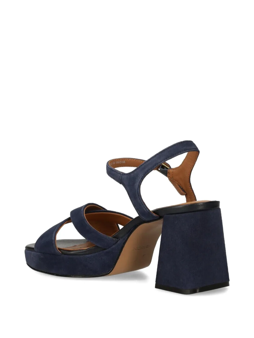 Geox 85mm block-heel cross-straps sandals Blue
