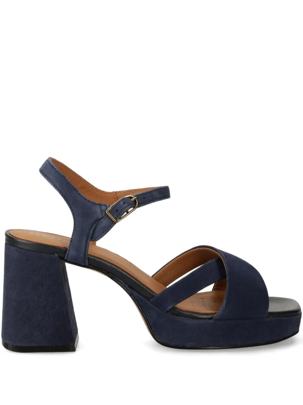 Geox 85mm block-heel cross-straps sandals Blue