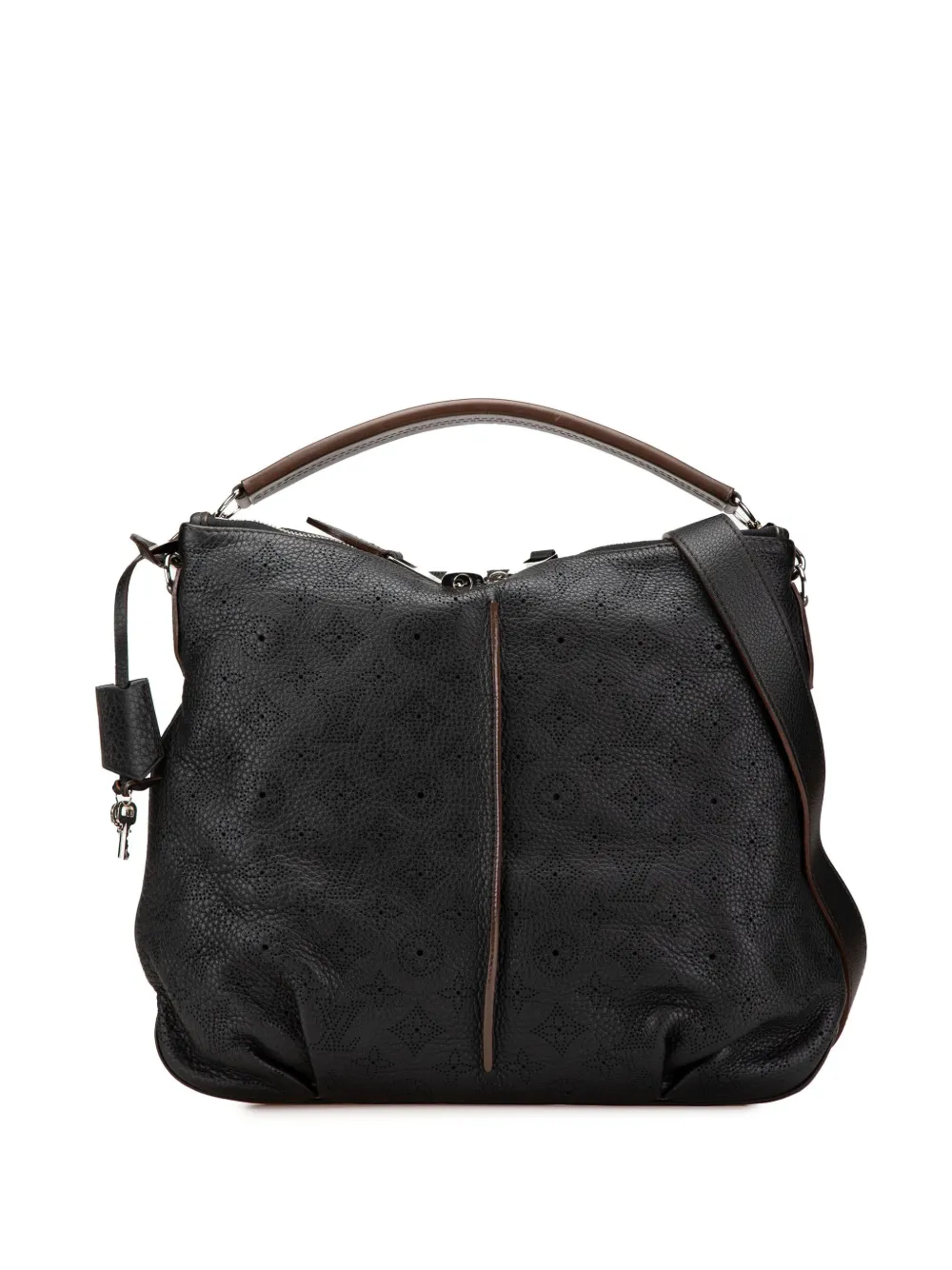 Louis Vuitton Pre-Owned 2012 モノグラム マヒナ セレネ PM サッチェルバッグ - ブラック Louis Vuitton Pre-Owned 2012 モノグラム マヒナ セレネ PM サッチェルバッグ - ブラック