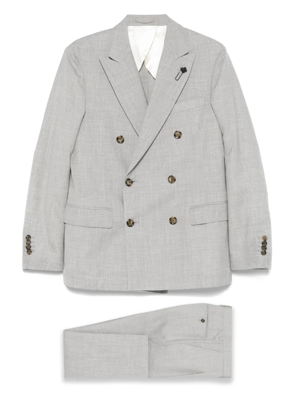 Lardini mélange-effect suit | Grey | Image 1