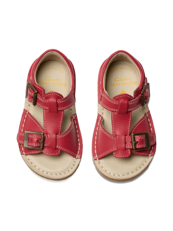 Clarks Kids Playsun Sandals Red FARFETCH ID