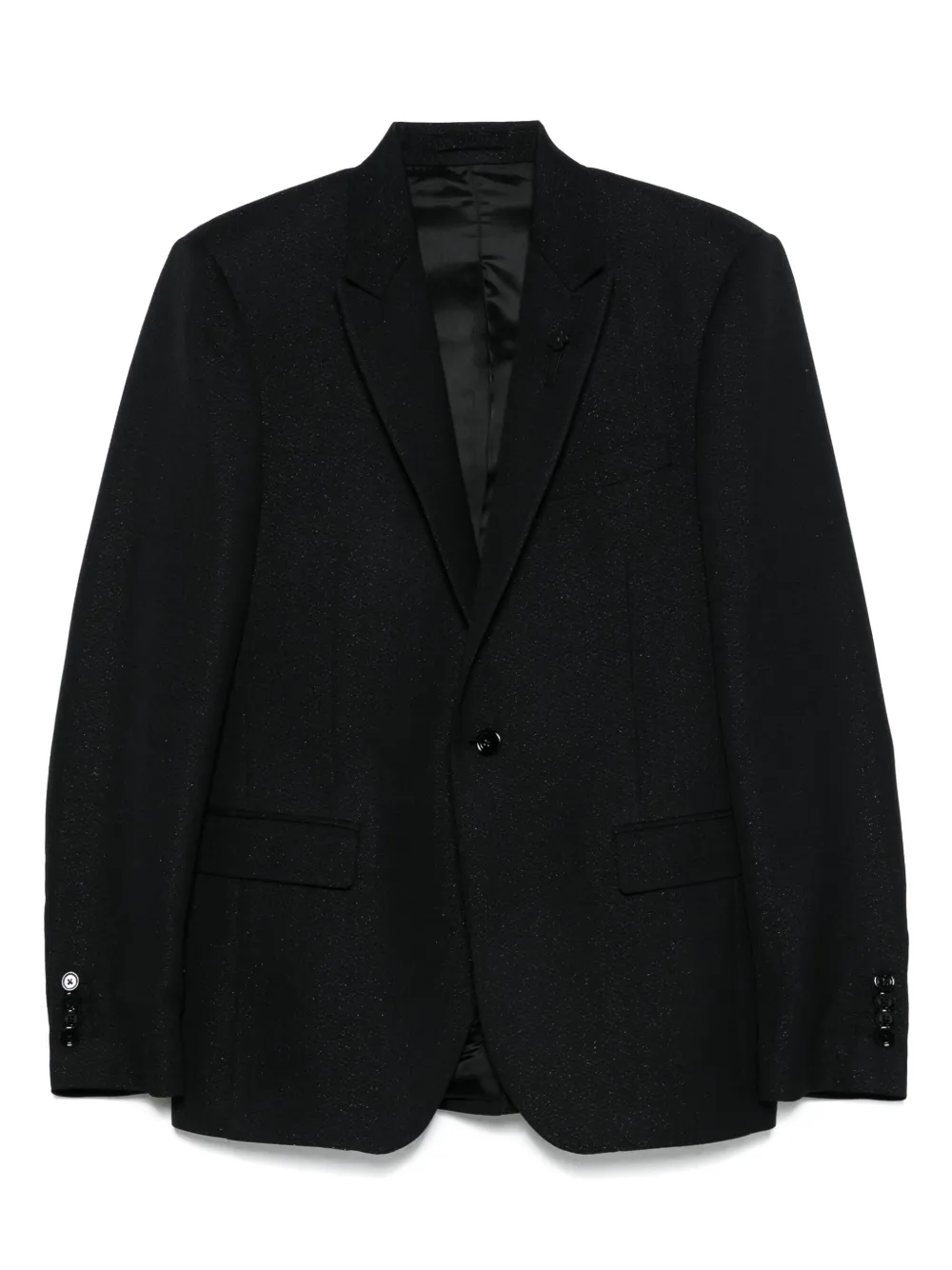 Lardini metallic-threading blazer | Black | Image 1