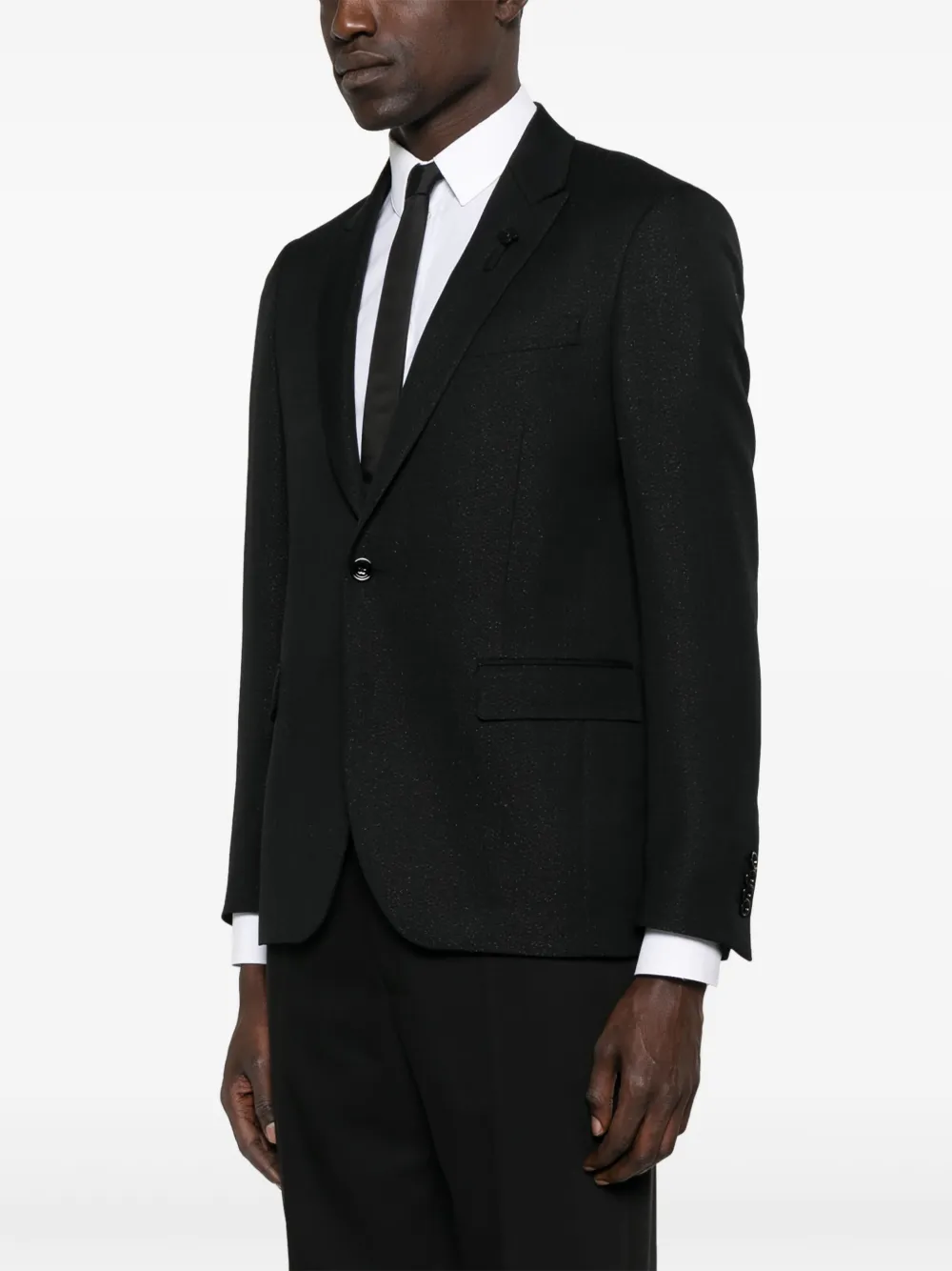 Lardini Blazer met metallic-effect Zwart